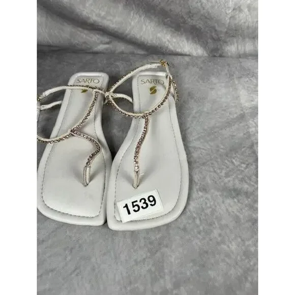 FRANCO SARTO Nolita Embellished Ankle Strap Sandal SIZE 6 M - Picture 8 of 8